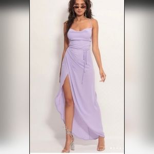 Lucy in the Sky Lavender Chiffron Dress